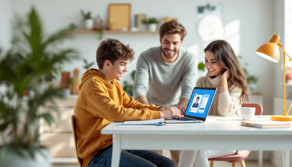 Abitur 2026: Schüler mit Lernmaterialien